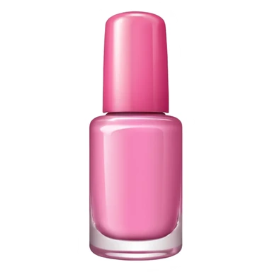 pink nail polish bottle sticker