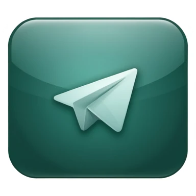 
dark green telegram icon sticker