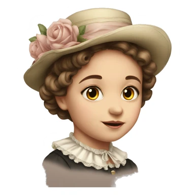 Victorian girl: age 1 sticker