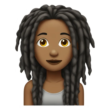 woman with dreads sticker