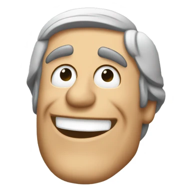 Ralph waldo emerson talkig happily sticker