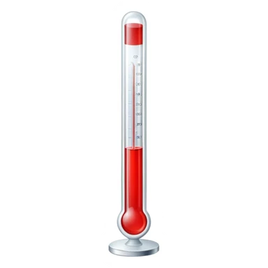 classic glass thermometer sticker
