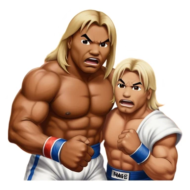 Can I get one of Vince Neal fighting Mike Tyson in front of an erupting volcano  sticker