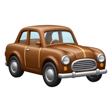 wood toy car no color only wood sticker