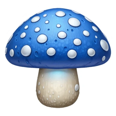 blue magic mushroom with diry sticker