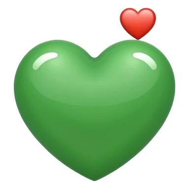 heart emoji in color #C7F450 sticker