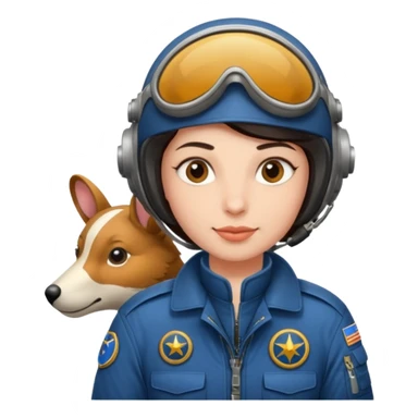 pilot with animal  sticker