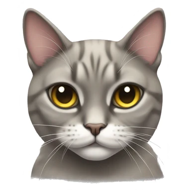 bow on a cat sticker