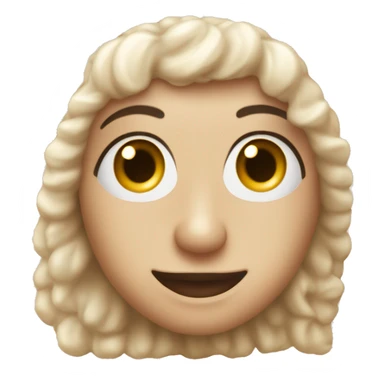 Anthropomorphic bar soap long eyelashes hazel brown eyes  sticker