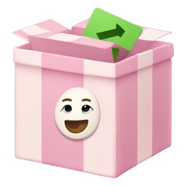 Emoji like this but with a light pink box instead ✅ sticker