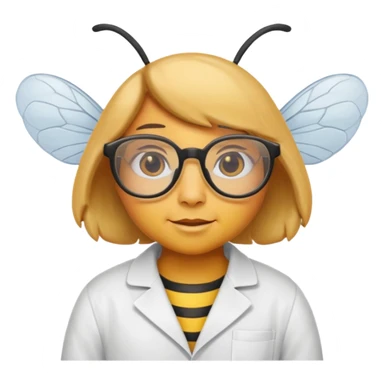 bee who's a scientist sticker