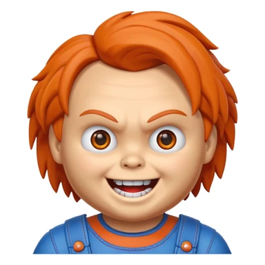 Un emojin de chuky sticker