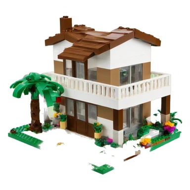 Coachella house Lego sticker