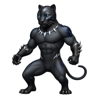 Black winged panter sticker