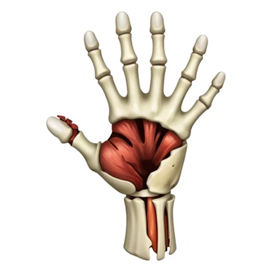 zombie hand snap sticker