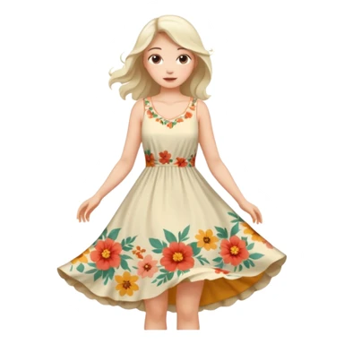 summer dress sticker