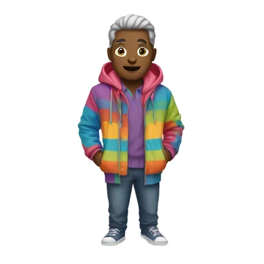 colorful clothing sticker