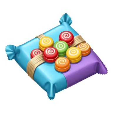 retro candy wrapped  individual  sticker