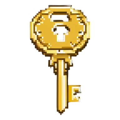 golden key sticker