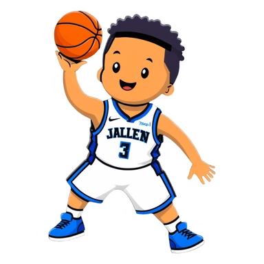 Jalen Brunson basketball celebration sticker
