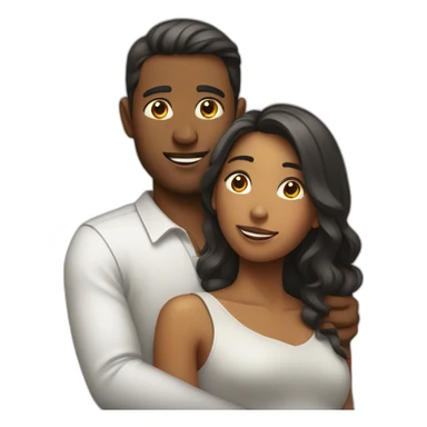 Women sitting on man's shoulder sticker
