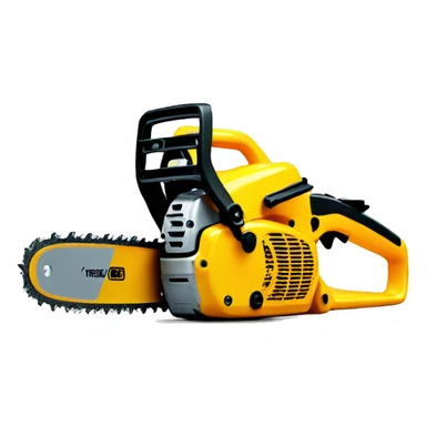 yellow toy chainsaw sticker