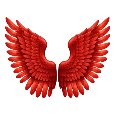 Red Angel Wings  sticker