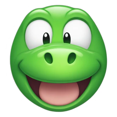yoshi smiling face sticker