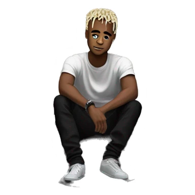Xxxtentacion sitting on the moon sticker