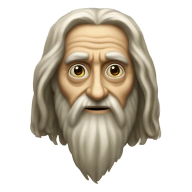 leonardo da vinci by tim burton sticker