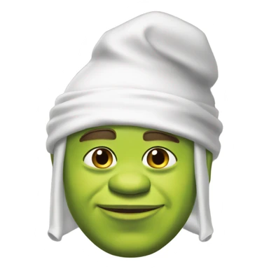 Shrek with durag  sticker