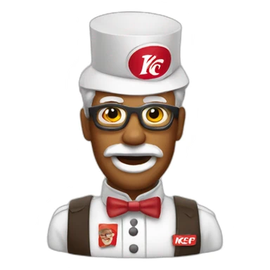 kfc colonel sticker