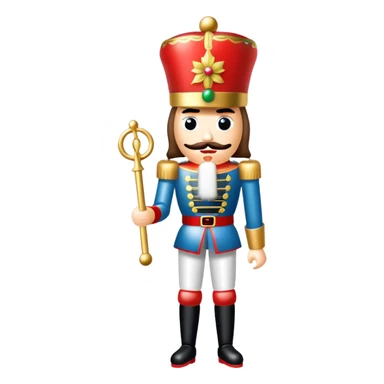 Christmas nutcracker sticker