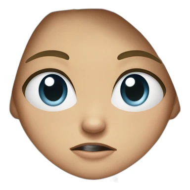 Angry-cry-girl sticker