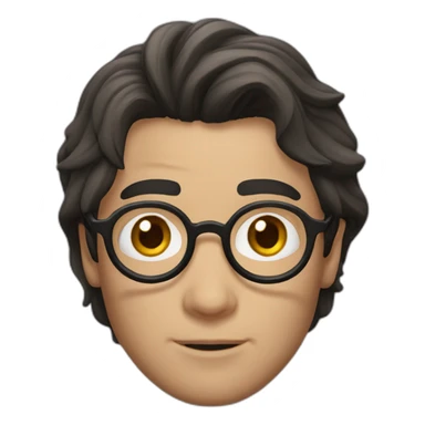 Harry Potter with scar on forehead sticker