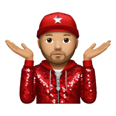 Fred Durst with red sequin outfit sticker