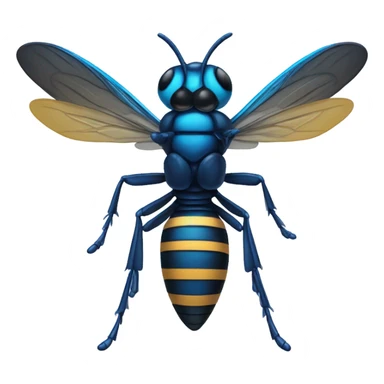 Blue hornet  sticker