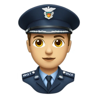 Moldova police oficer sticker