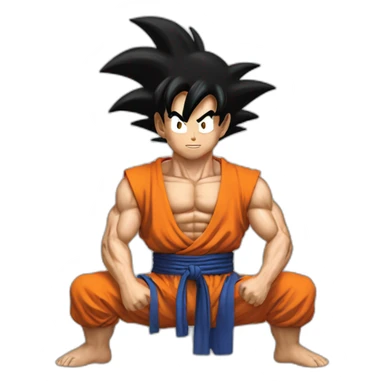 does goku clean nuts? sticker