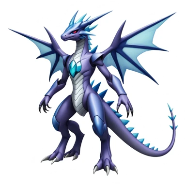  Cool Edgy Shiny Godly Ethereal Digimon-Genesect-Dialga-Reptile-hybrid full body sticker