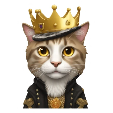 king von as cat sticker