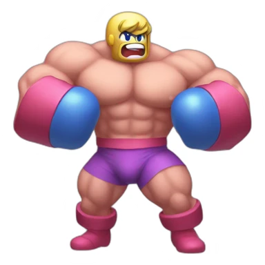 Kirby muscles  sticker