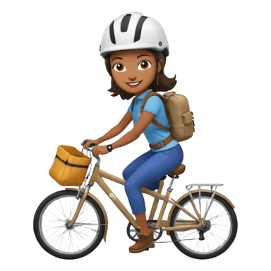 Urban Bike Courier black woman  sticker