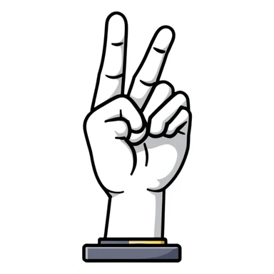 Flipping someone off sticker