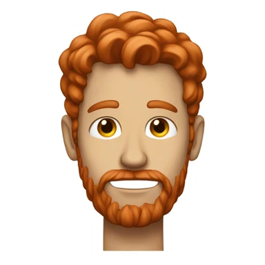 Skinny red headed man with a bad beard  sticker