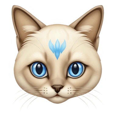 siamese cat with blue eyes sticker