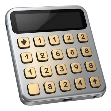 pin pad with a small black screen on top sticker