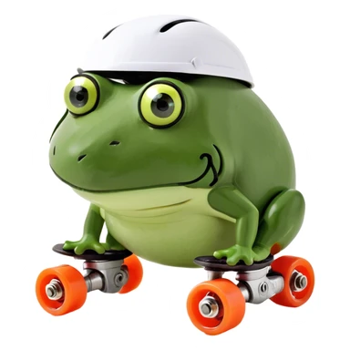 Snail with wheels sticker