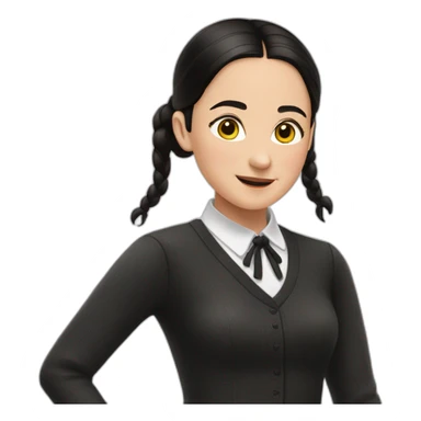Wednesday-Adams-dancing sticker