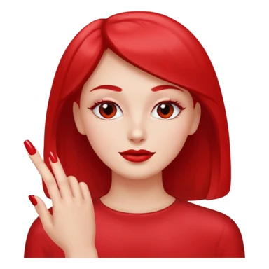 Nail with manicure sticker